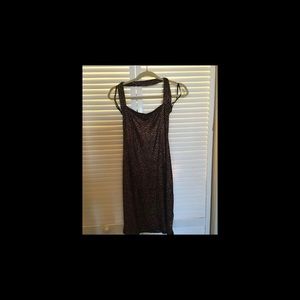 XOXO glitter halter dress sz M